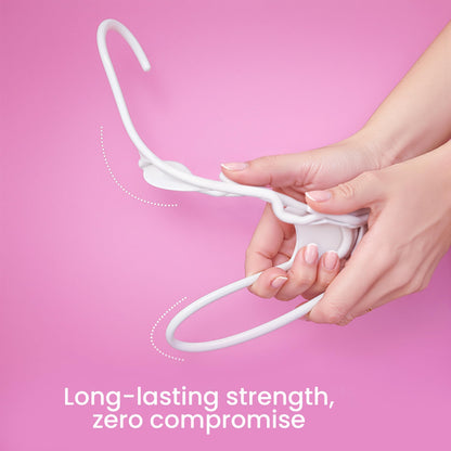Utopia Home - Plastic Hangers 50 Pack - Space Saving Clothes Hanger - Durable and Strong Closet Organizers and Storage Makes It Ideal Stocking Stuffers or Apartment or Dorm Room Essentials (White)